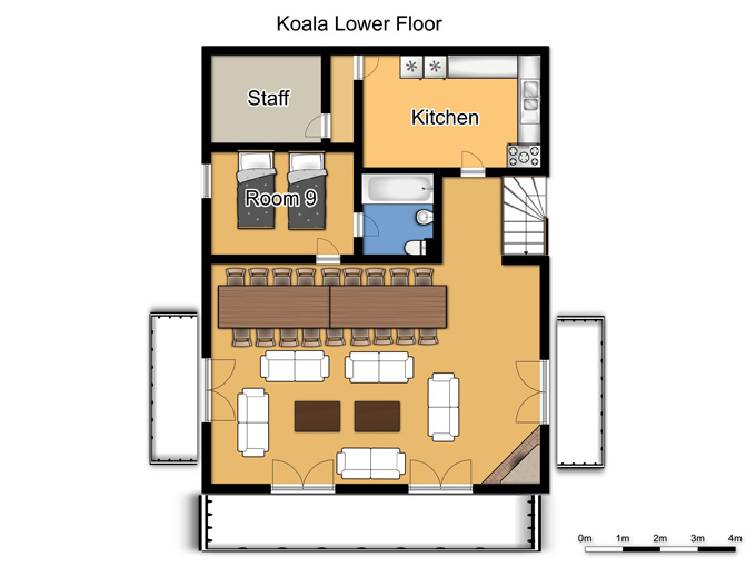 Chalet Koala Les Arcs Floor Plan 1